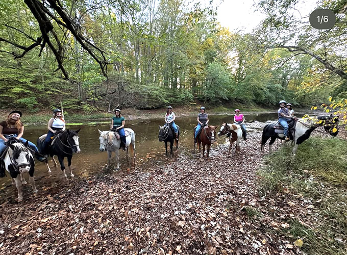 Group of riders at Red Buffalo Ranch